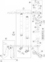 FORCELLA ANTERIORE / PIASTRA STERZO INFERIORE