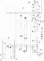 FORCELLA ANTERIORE / PIASTRA STERZO INFERIORE