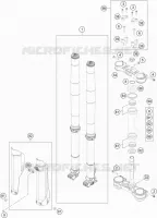 FORCELLA ANTERIORE / PIASTRA STERZO INFERIORE