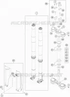 FORCELLA ANTERIORE / PIASTRA STERZO INFERIORE