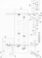 FORCELLA ANTERIORE / PIASTRA STERZO INFERIORE