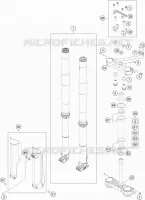 FORCELLA ANTERIORE / PIASTRA STERZO INFERIORE
