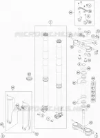 FORCELLA ANTERIORE / PIASTRA STERZO INFERIORE