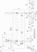 FORCELLA ANTERIORE / PIASTRA STERZO INFERIORE