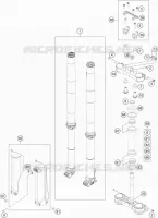 FORCELLA ANTERIORE / PIASTRA STERZO INFERIORE