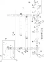 FORCELLA ANTERIORE / PIASTRA STERZO INFERIORE