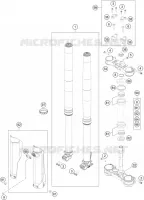 FORCELLA ANTERIORE / PIASTRA STERZO INFERIORE
