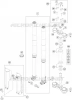 FORCELLA ANTERIORE / PIASTRA STERZO INFERIORE