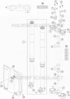 FORCELLA ANTERIORE / PIASTRA STERZO INFERIORE