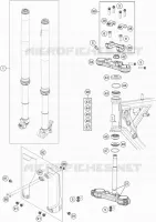 FORCELLA ANTERIORE / PIASTRA STERZO INFERIORE