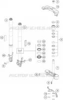 FORCELLA ANTERIORE / PIASTRA STERZO INFERIORE
