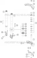 FORCELLA ANTERIORE / PIASTRA STERZO INFERIORE