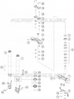 FORCELLA ANTERIORE / PIASTRA STERZO INFERIORE