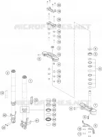 FORCELLA ANTERIORE / PIASTRA STERZO INFERIORE