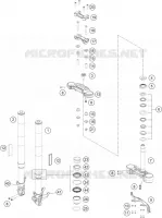 FORCELLA ANTERIORE / PIASTRA STERZO INFERIORE