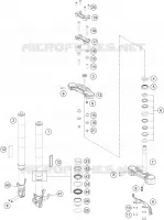 FORCELLA ANTERIORE / PIASTRA STERZO INFERIORE