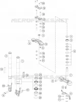 FORCELLA ANTERIORE / PIASTRA STERZO INFERIORE