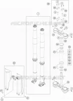 FORCELLA ANTERIORE / PIASTRA STERZO INFERIORE