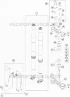 FORCELLA ANTERIORE / PIASTRA STERZO INFERIORE