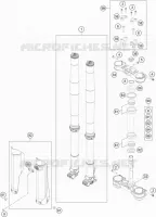 FORCELLA ANTERIORE / PIASTRA STERZO INFERIORE