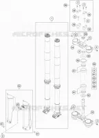 FORCELLA ANTERIORE / PIASTRA STERZO INFERIORE