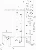 FORCELLA ANTERIORE / PIASTRA STERZO INFERIORE
