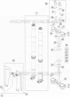 FORCELLA ANTERIORE / PIASTRA STERZO INFERIORE