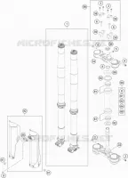 FORCELLA ANTERIORE / PIASTRA STERZO INFERIORE