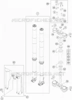 FORCELLA ANTERIORE / PIASTRA STERZO INFERIORE