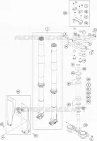 FORCELLA ANTERIORE / PIASTRA STERZO INFERIORE
