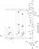 FORCELLA ANTERIORE / PIASTRA STERZO INFERIORE