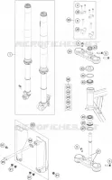 FORCELLA ANTERIORE / PIASTRA STERZO INFERIORE