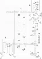 FORCELLA ANTERIORE / PIASTRA STERZO INFERIORE
