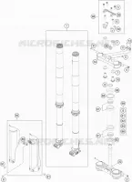 FORCELLA ANTERIORE / PIASTRA STERZO INFERIORE
