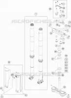 FORCELLA ANTERIORE / PIASTRA STERZO INFERIORE