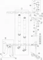 FORCELLA ANTERIORE / PIASTRA STERZO INFERIORE