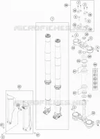 FORCELLA ANTERIORE / PIASTRA STERZO INFERIORE