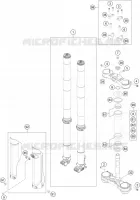 FORCELLA ANTERIORE / PIASTRA STERZO INFERIORE