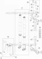 FORCELLA ANTERIORE / PIASTRA STERZO INFERIORE