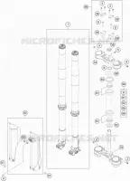 FORCELLA ANTERIORE / PIASTRA STERZO INFERIORE