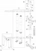 FORCELLA ANTERIORE / PIASTRA STERZO INFERIORE