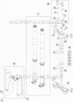 FORCELLA ANTERIORE / PIASTRA STERZO INFERIORE