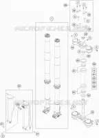 FORCELLA ANTERIORE / PIASTRA STERZO INFERIORE