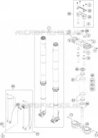 FORCELLA ANTERIORE / PIASTRA STERZO INFERIORE