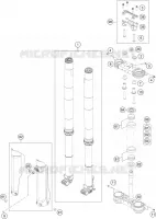 FORCELLA ANTERIORE / PIASTRA STERZO INFERIORE