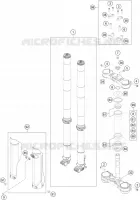 FORCELLA ANTERIORE / PIASTRA STERZO INFERIORE