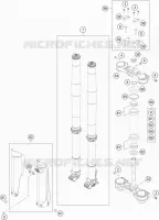 FORCELLA ANTERIORE / PIASTRA STERZO INFERIORE