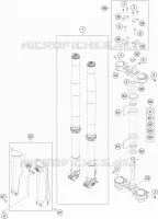FORCELLA ANTERIORE / PIASTRA STERZO INFERIORE