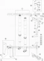 FORCELLA ANTERIORE / PIASTRA STERZO INFERIORE