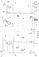 FORCELLA ANTERIORE / PIASTRA STERZO INFERIORE